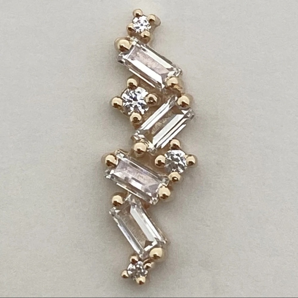 BVLA Genesis threaded end in solid 14K gold